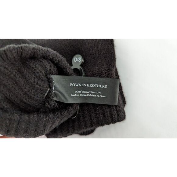 Black Touch Screen Gloves Tech Antimicrobial Protx2 by Fownes - Picture 6 of 10